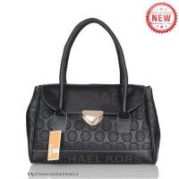 michael kors logo monogram medium zwart boekentassen Outlet Amsterdam ac6la821